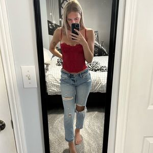 Abercrombie and Fitch Boyfriend Jeans, Size 0